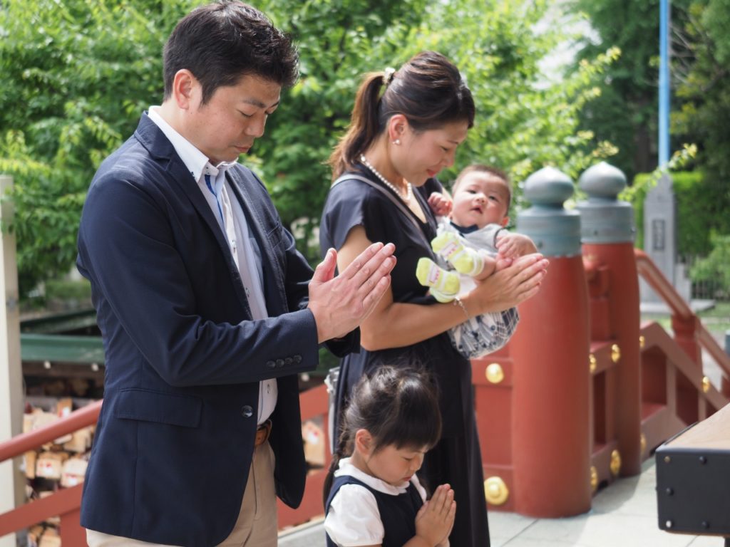 亀戸天神社 お宮参り出張撮影