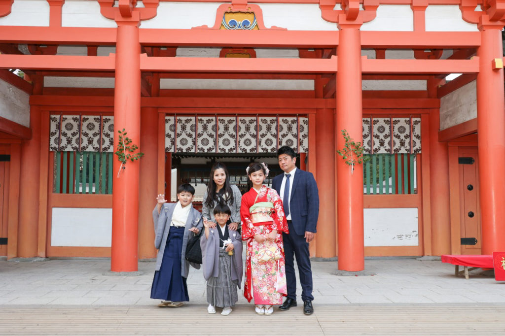 大宮氷川神社 お宮参り七五三出張撮影