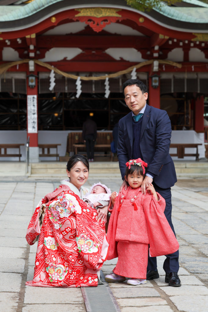 越谷市久伊豆神社お宮参り七五三出張撮影