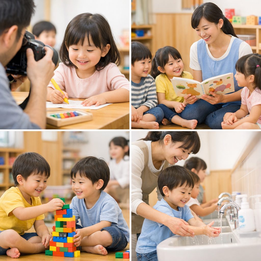 保育園にて日常生活撮影イメージ