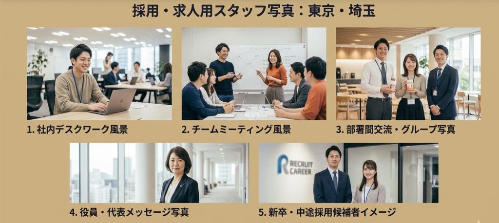 求人採用サイト向け出張写真撮影例